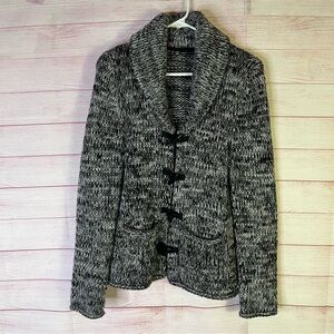Moda International Wool Blend Grandpa Style‎ Cardigan Sweater Size Small